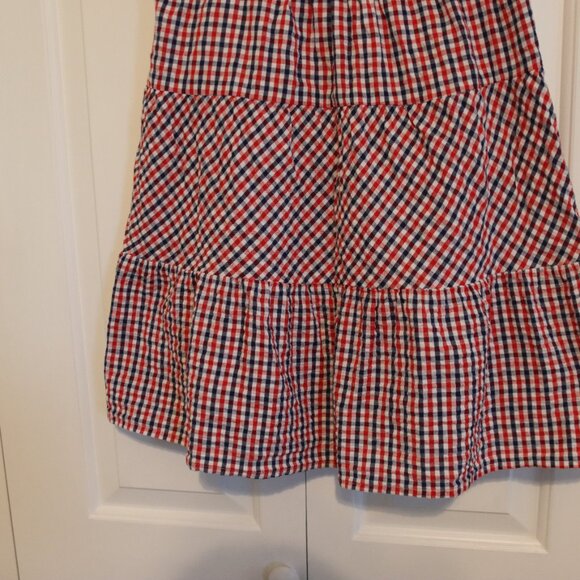 Jessica Simpson Red/White/Blue Gingham 100% Cotton Sundress Medium Summer - Picture 12 of 15